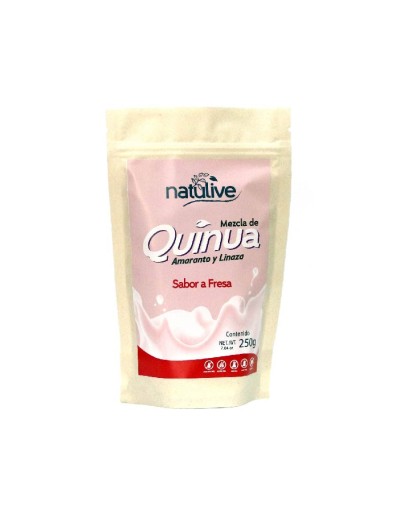 Malteada Quinua, Amaranto y Linaza Sabor a Fresa x 250 Gramos