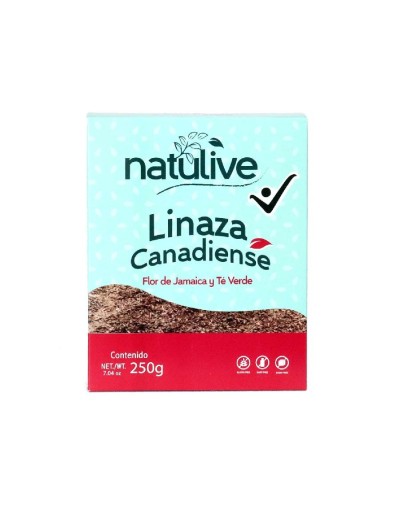 Linaza Canadiense Con Flor de Jamaica y Te Verde x 250 gramos