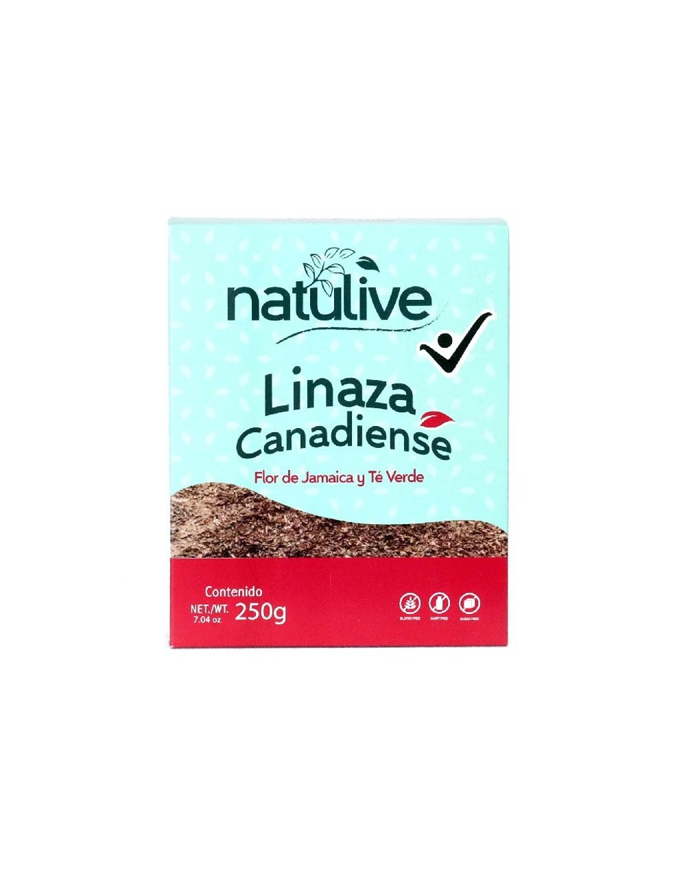 Linaza Canadiense Con Flor de Jamaica y Te Verde x 250 gramos