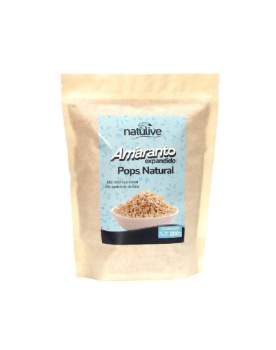Pops amaranto natural x 200 gramos
