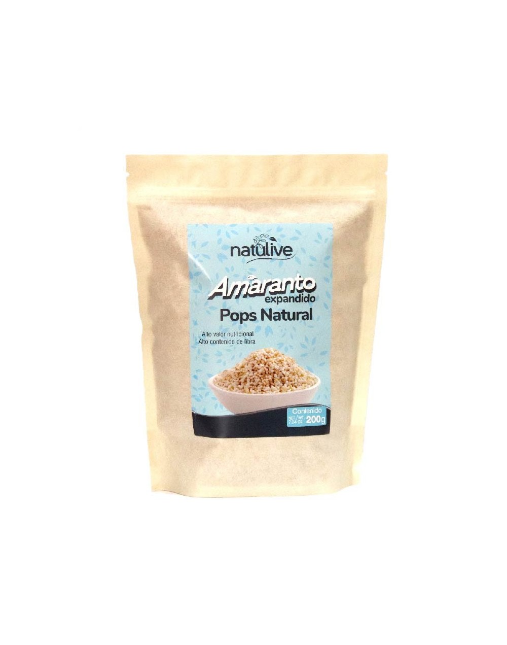 Pops amaranto natural x 200 gramos