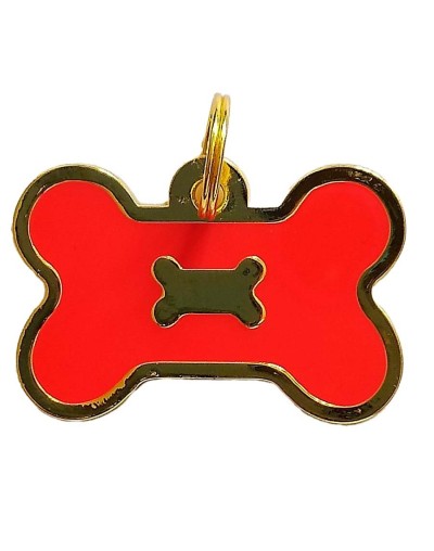 Placa de identificación hueso naranja