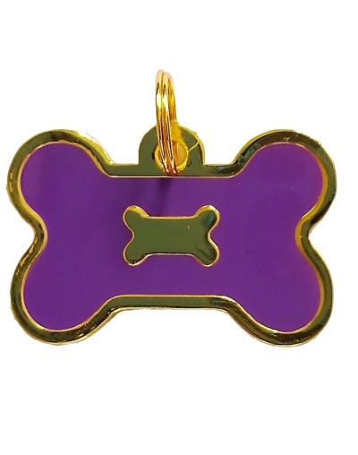 Placa de identificación hueso morada