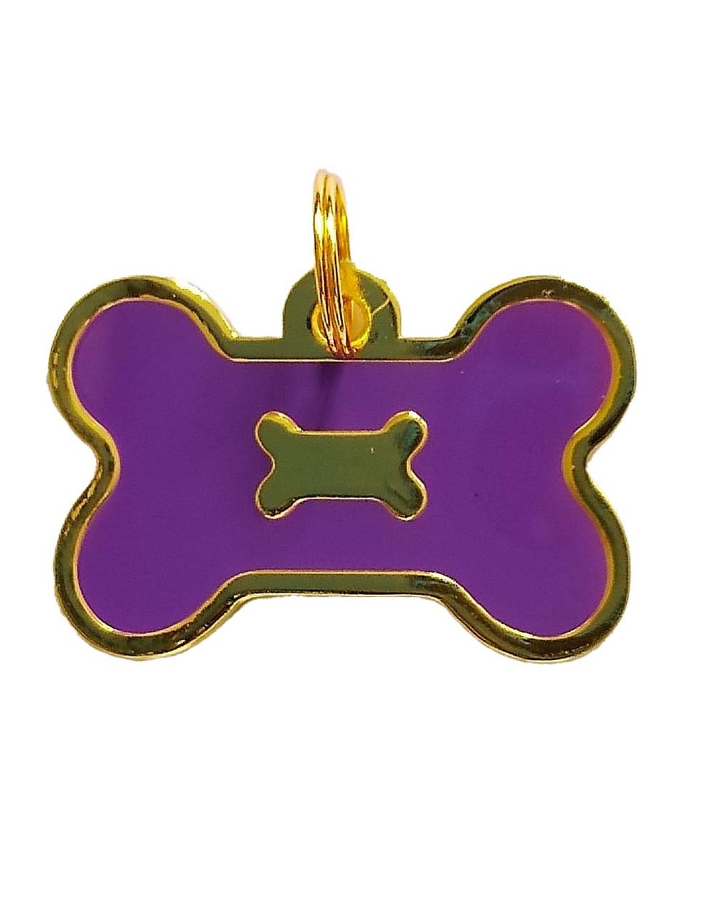 Placa de identificación hueso morada