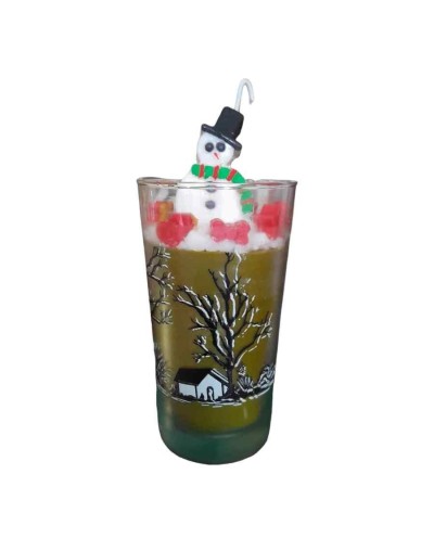 Vela muñeco de nieve