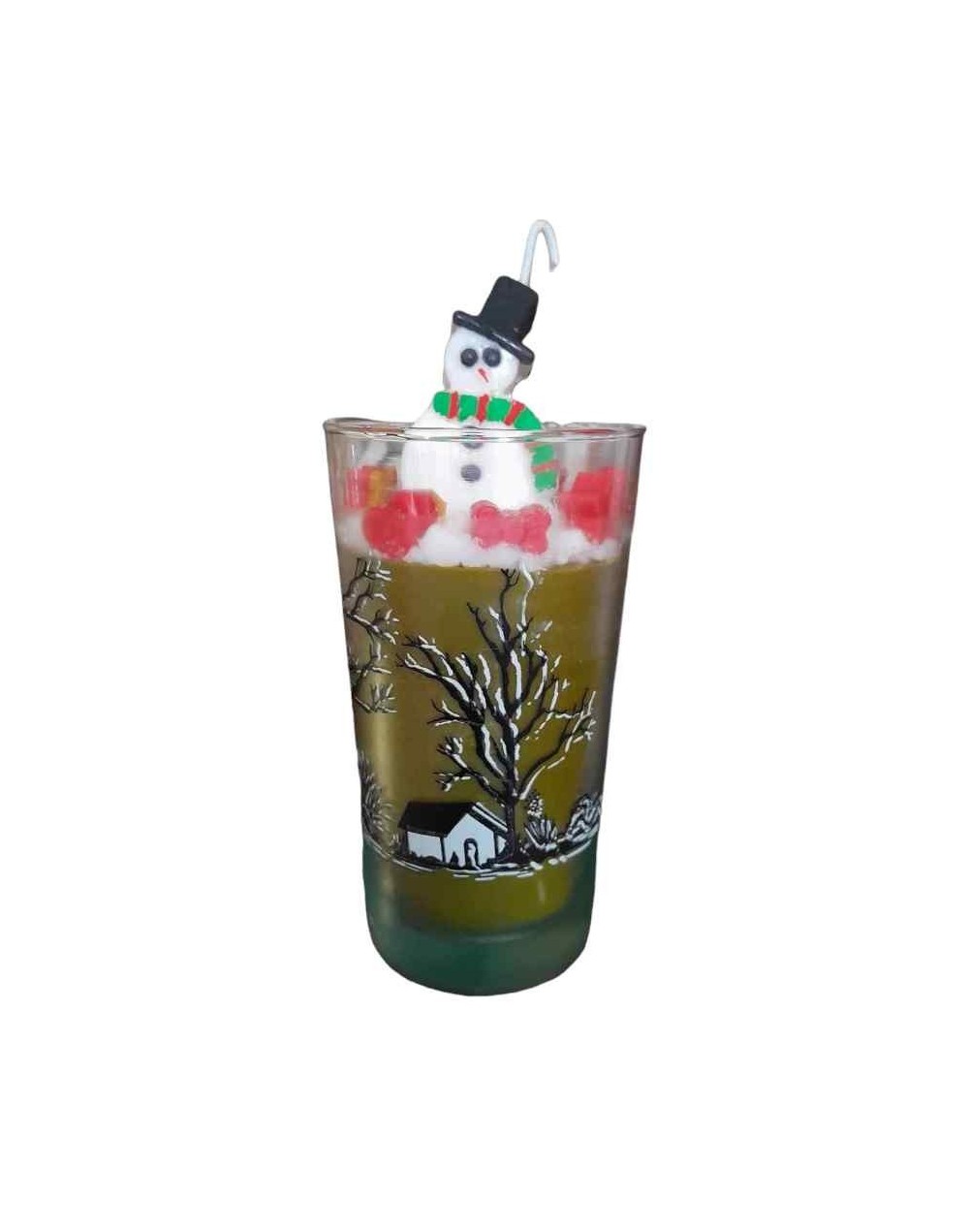 Vela muñeco de nieve