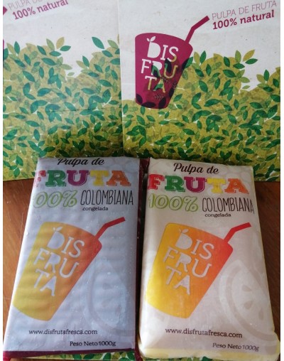 Pulpa de fruta Lulo y Mora