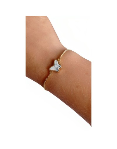 Pulseras en piedra natural howilita 
