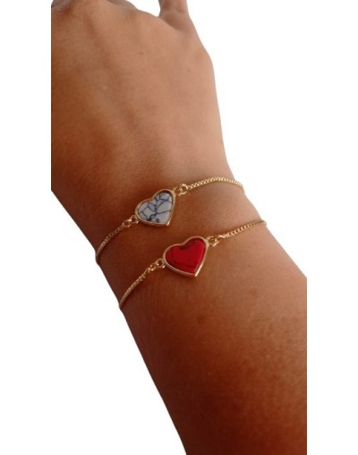 Pulseras en piedra natural howilita 