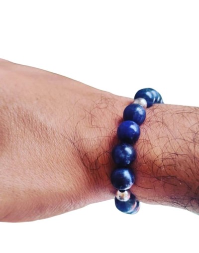 Pulseras en piedras naturales jade tejidas a mano 