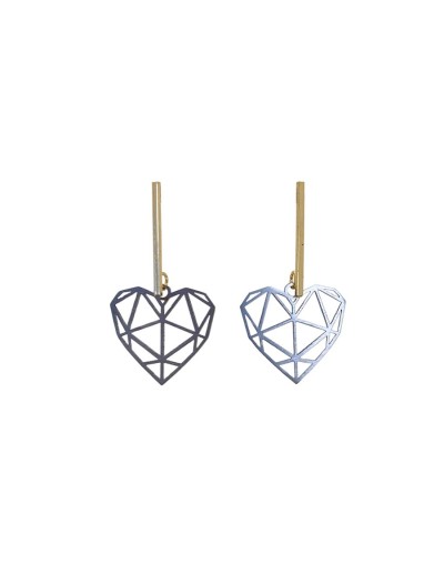 Aretes de acero inoxidable  hilito de fuego