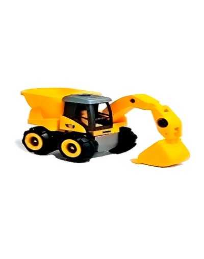 Juguete volqueta retro excavadora