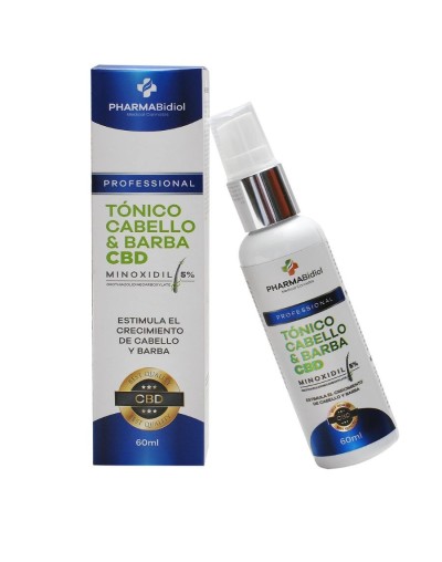 Tonico cabello y barba minoxidil 5% cbd biotina