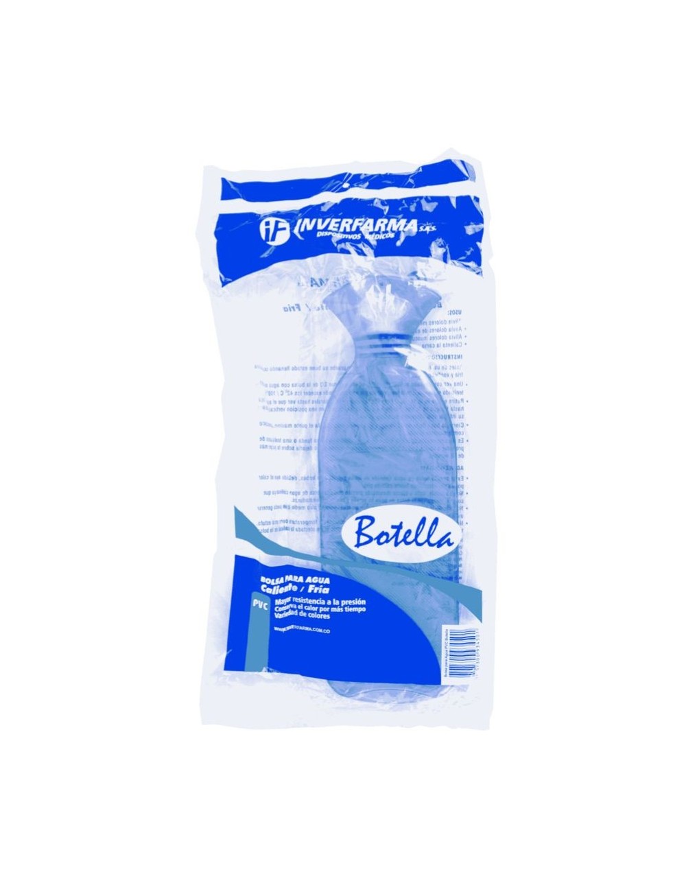 BOLSA PARA AGUA CALIENTE-FRÍO TIPO BOTELLA PVC