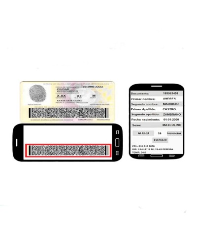 App para capturar la información de un visitante con el código de sus cédula