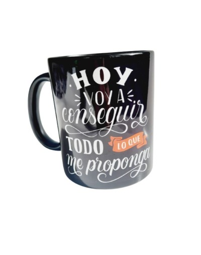 Mug personalizado negro elegante