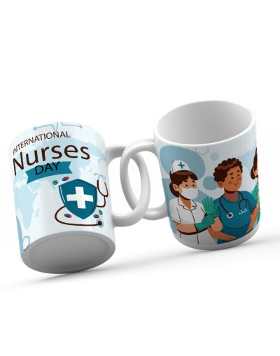 Mug personalizado dia internacional del auxiliar de enfermeria