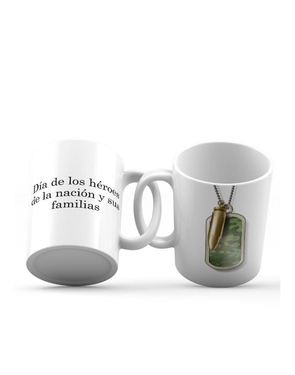 Mug personalizado heroes de la nacion y la familia
