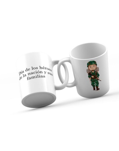 Mug personalizado heroes de la nacion y la familia