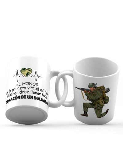 Mug personalizado heroes de la nacion y la familia