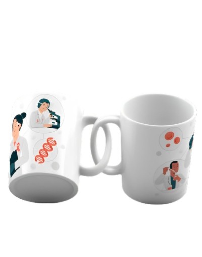 Taza motivacional bacteriologo