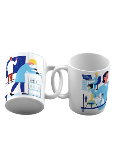 Taza motivacional bacteriologo