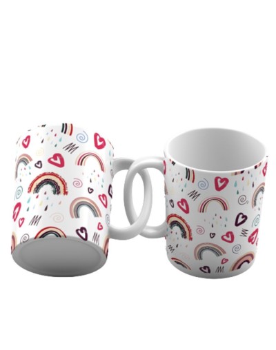 Taza motivacional rainbow
