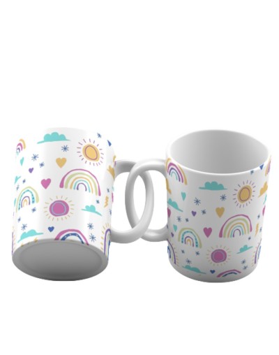 Taza motivacional rainbow
