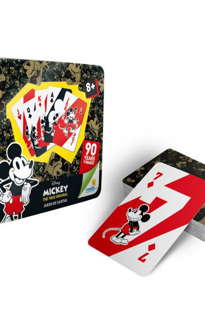 Juego De Poker Mickey Mouse 90 Años Con Caja De Lujo - Ronda