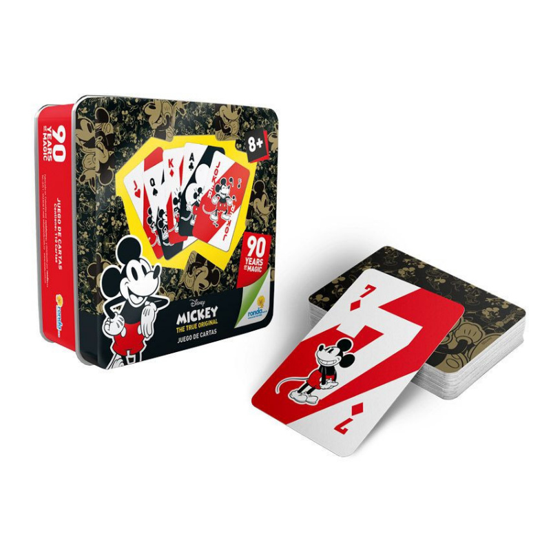 Juego De Poker Mickey Mouse 90 Años Con Caja De Lujo - Ronda