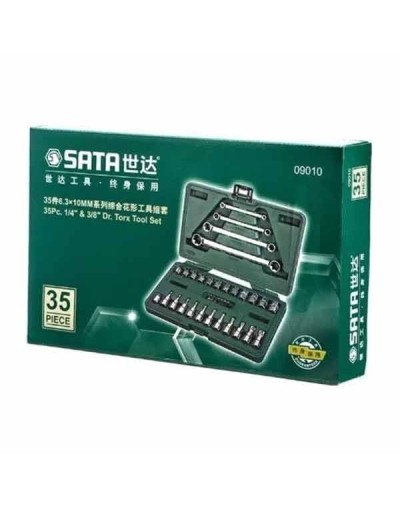 JUEGO LLAVES Y COPAS ETORX 35pz SATA 09010SJ