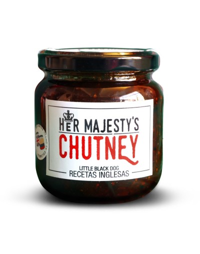 Her majestys chutney o conserva británica de fresas y especias 
