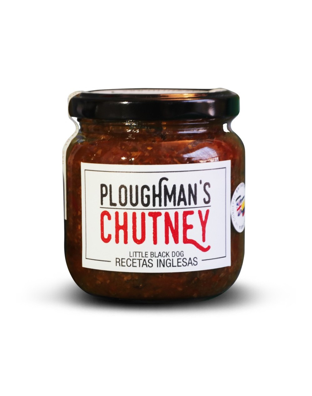 Ploughman's chutney o conserva británica de ajo manzana y especias