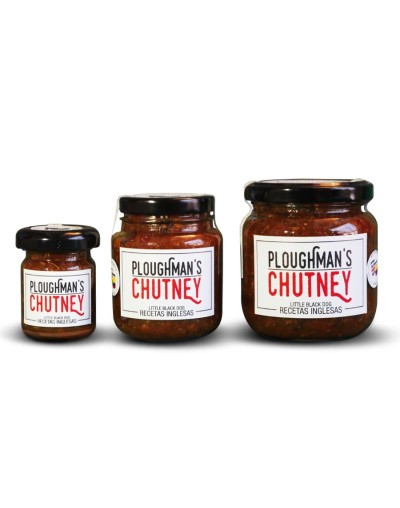 Ploughman's chutney o conserva británica de ajo manzana y especias