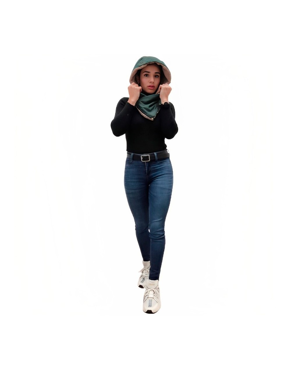Capota impermeable con cuello