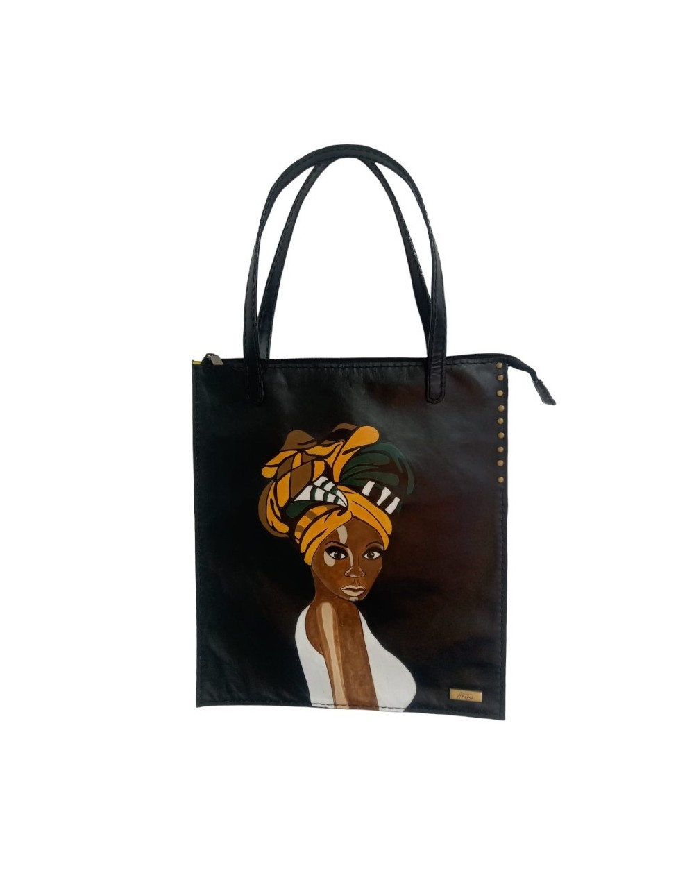 Bolso talego mujer africana