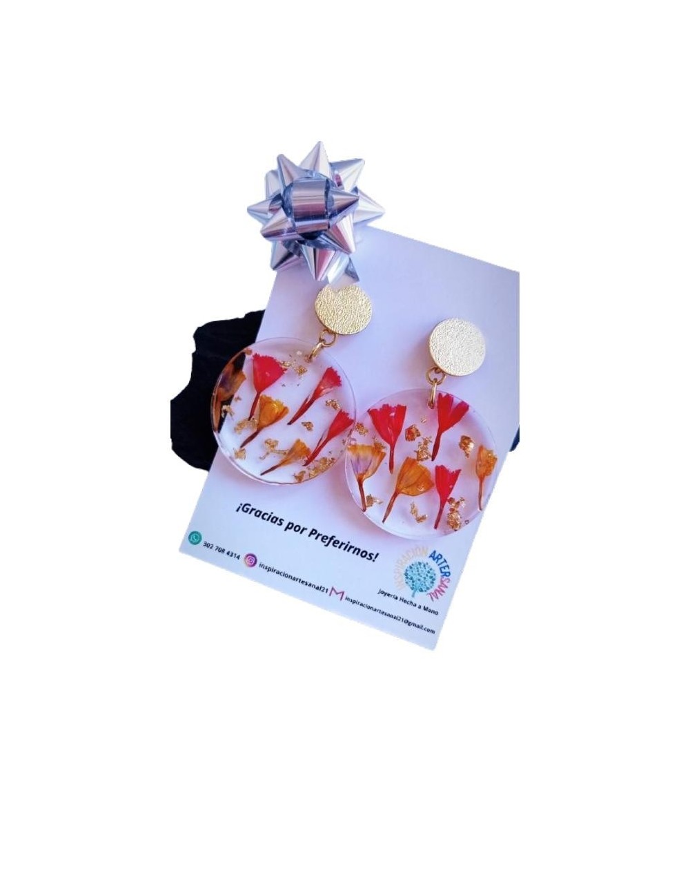 Aretes de inspiracion floral