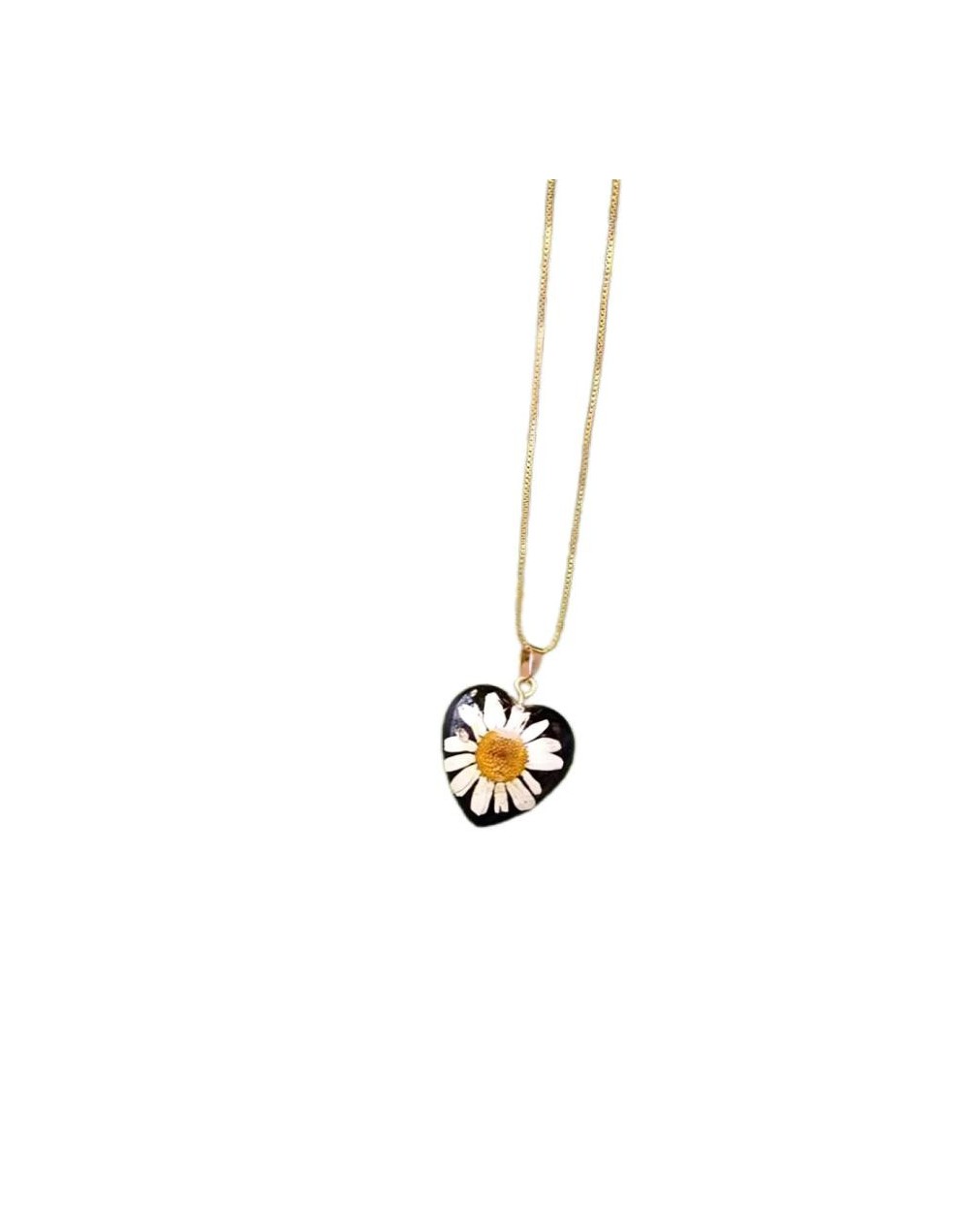 Collar flor margarita.