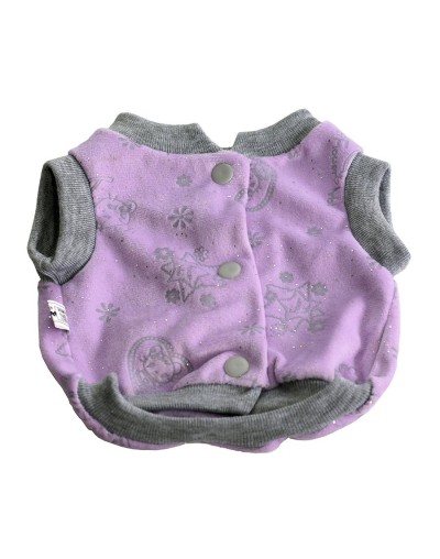 Buso urbano sin capota broche talla s peludita ref. Morado