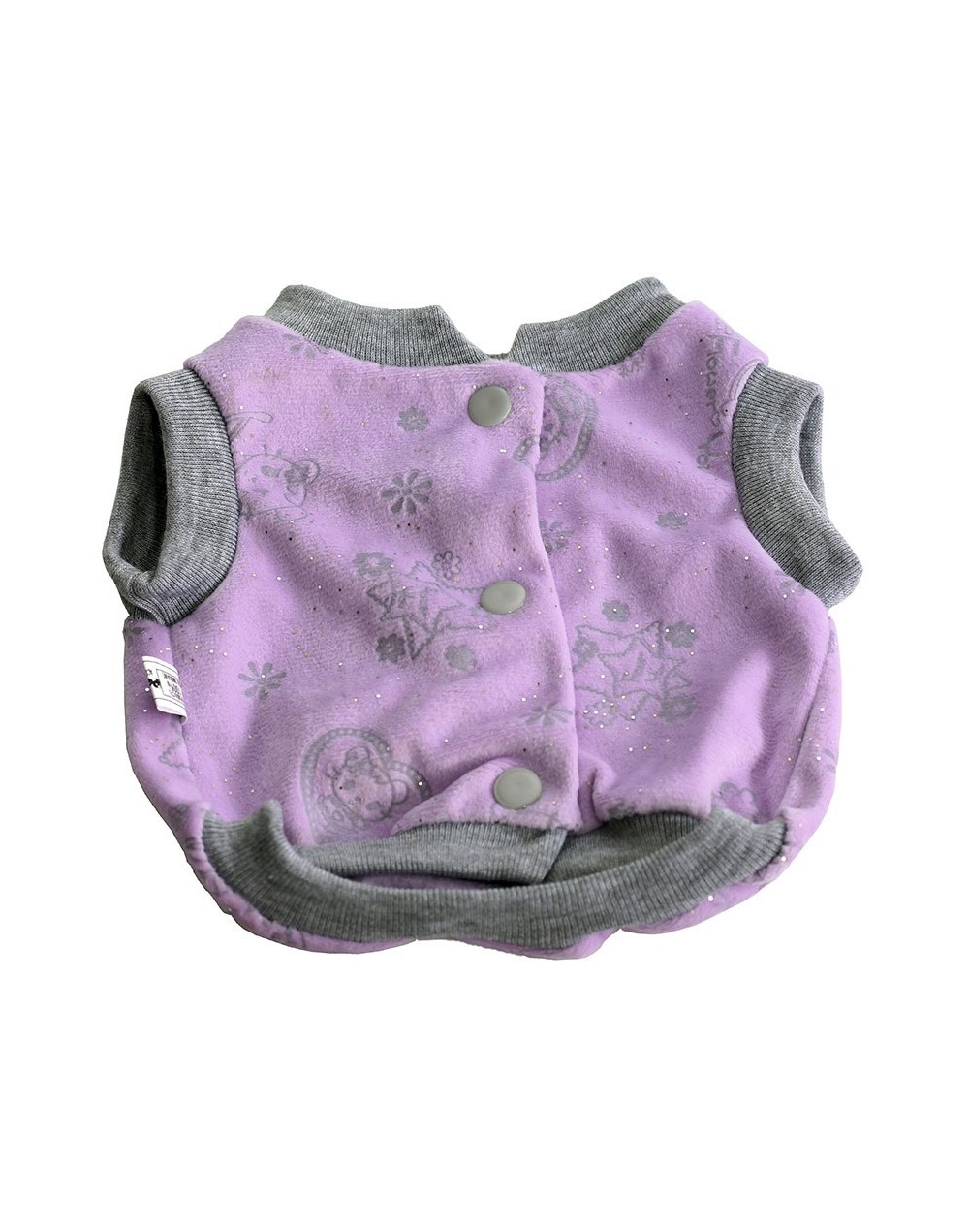 Buso urbano sin capota broche talla s peludita ref. Morado