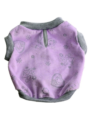 Buso urbano sin capota broche talla s peludita ref. Morado