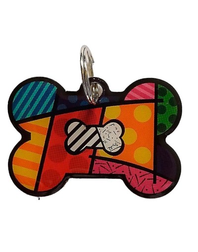 Placa de identificación hueso colores