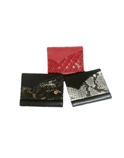 Mini billeteras para bolsillo cuero