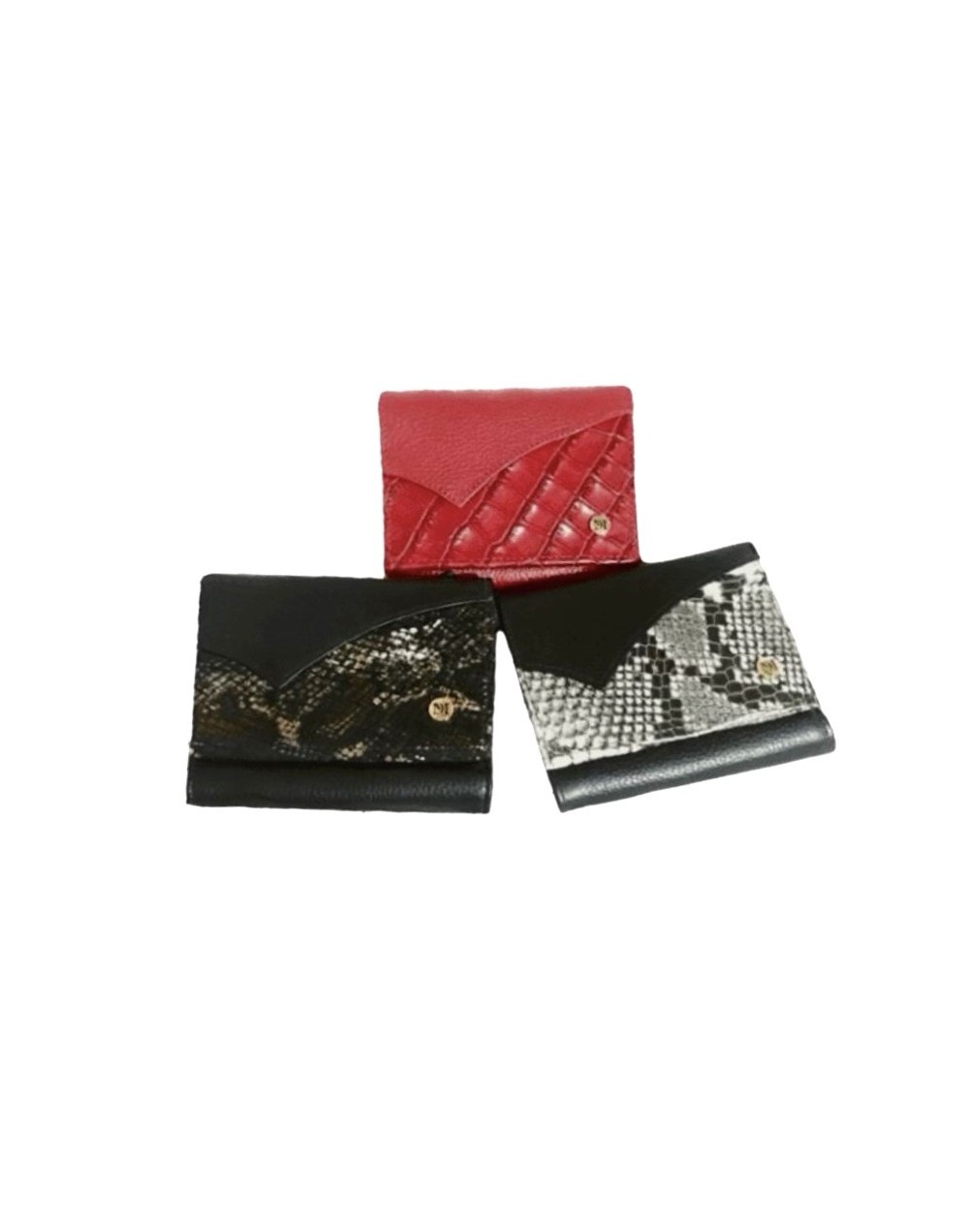 Mini billeteras para bolsillo cuero