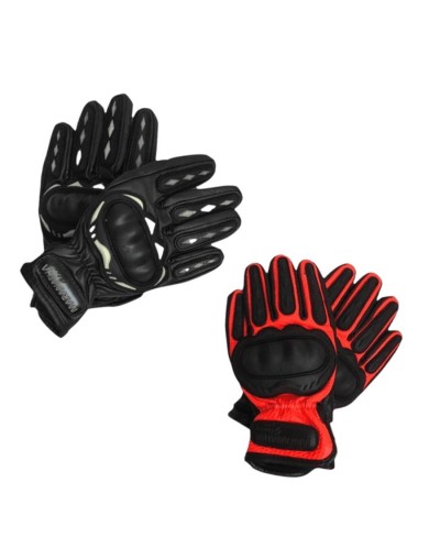 Guantes motero colores cuero con proteccion