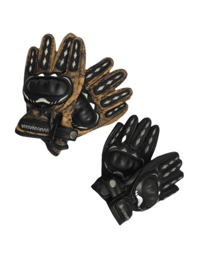 Guantes motero colores cuero con proteccion