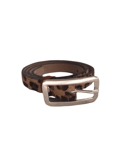 Cinturón de mujer leopardo