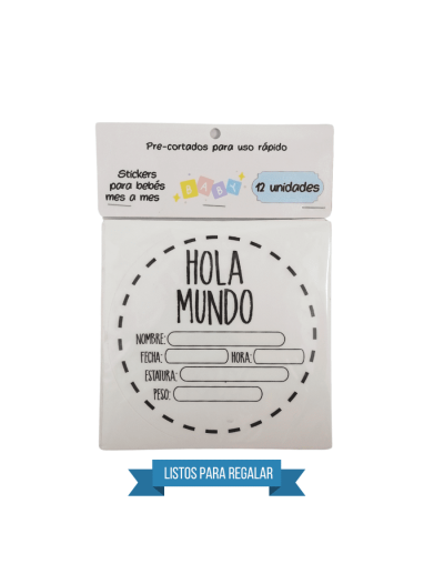 Calcomanías mensuales para el primer año del bebé