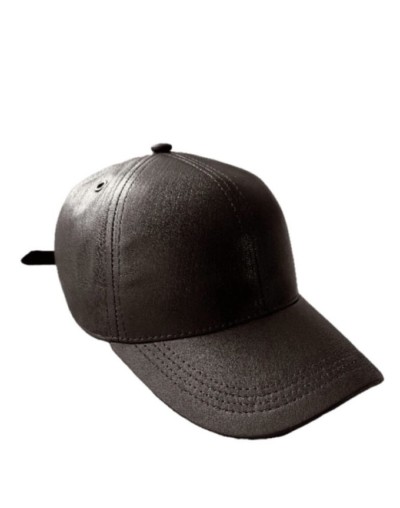 Beisbolera en cuero de becerro para hombre.