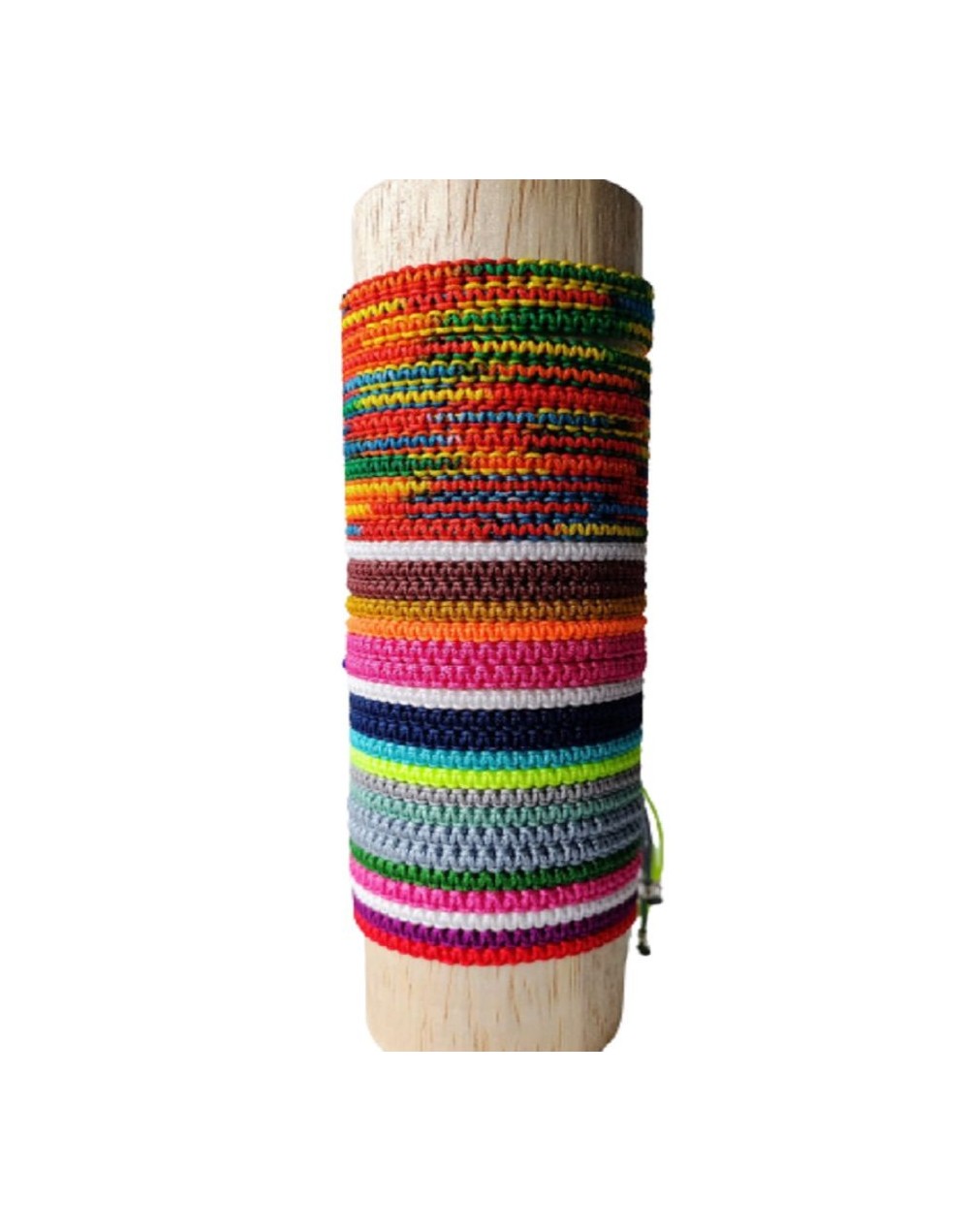 Pulseras tejidas en macramé